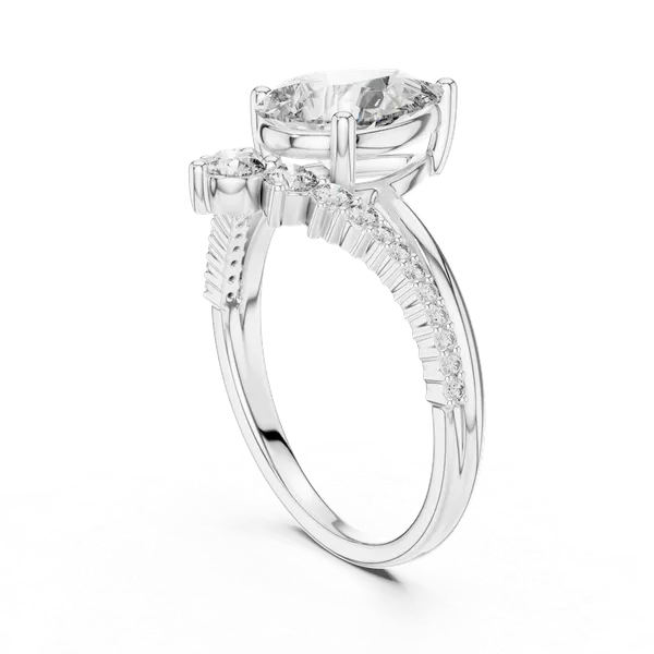 White_Gold_Sterling_Silver_Pear_Cut_Diamond_Halo_Engagement_Ring_For_Women