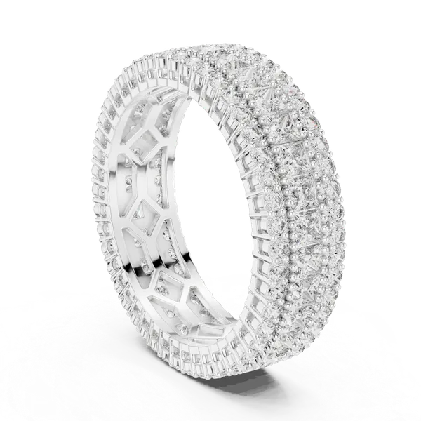 White_Sterling_Silver_Princess_Cut_Studded_Eternity_Ring_For_Women