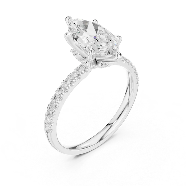 White_Gold_Sterling_Silver_Marquise_Cut_Solitaire_Diamond_Ring_For_Women