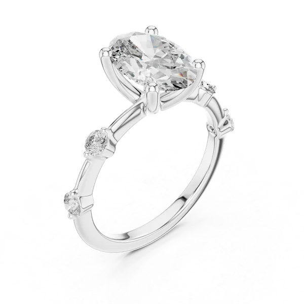 White_Gold_Sterling_Silver_Oval_Cut_Solitaire_Diamond_Ring_For_Women