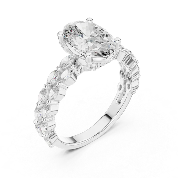 White_Rhodium_Sterling_Silver_Oval_Cut_Solitaire_Ring_For_Women