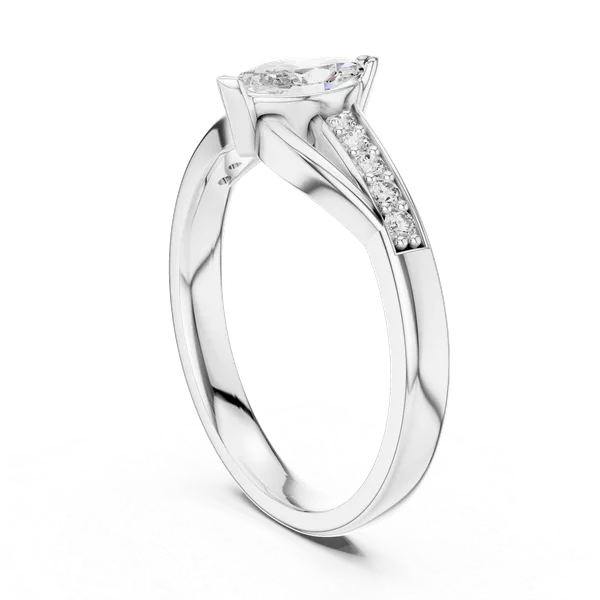 White_Gold_Sterling_Silver_Marquise_Diamond_Bypass_Engagement_Ring_For_Women