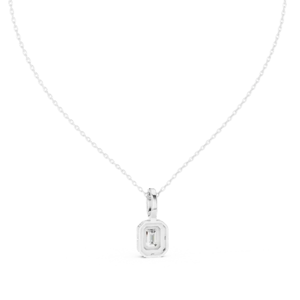 Silver_Sterling_Silver_Emerald_Cut_Halo_Pendant_Necklace_For_Women