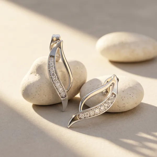 Silver_Rhodium_Plated_Sterling_Silver_Studded_Curved_Drop_Earrings_For_Women