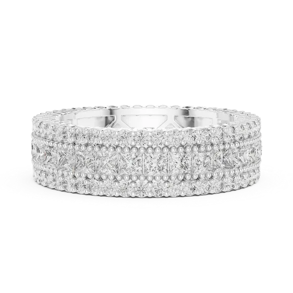White_Sterling_Silver_Princess_Cut_Studded_Eternity_Ring_For_Women