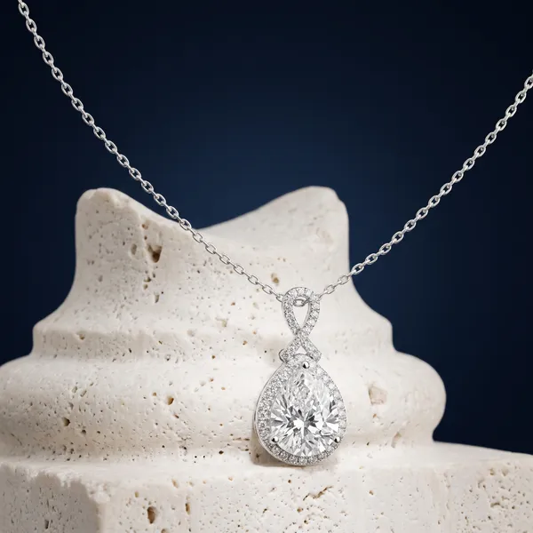 Silver_Sterling_Silver_Pear_Cut_Solitaire_Pendant_Necklace_For_Women