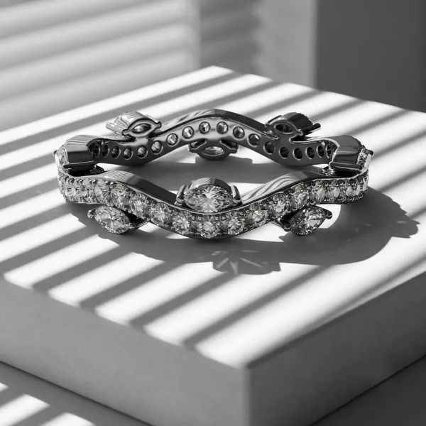 White_Gold_Sterling_Silver_Diamond_Studded_Eternity_Band_For_Women