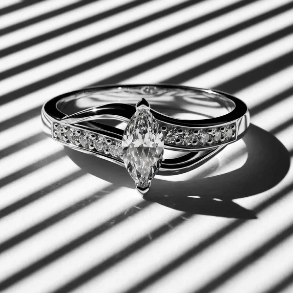 White_Gold_Sterling_Silver_Marquise_Diamond_Bypass_Engagement_Ring_For_Women