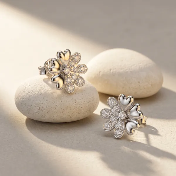 Silver_Rhodium_Plated_Sterling_Silver_Floral_Crystal_Stud_Earrings_For_Women