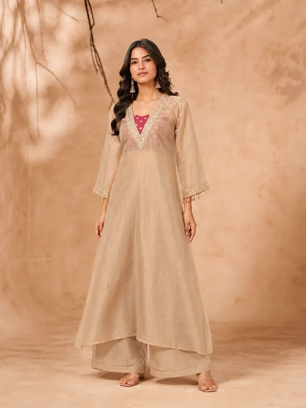 Elegant_Beige_Organza_Embroidered_Kurta_Set_for_Women_|_Premium_Festive_&_Party_Wear_Palazzo_Suit