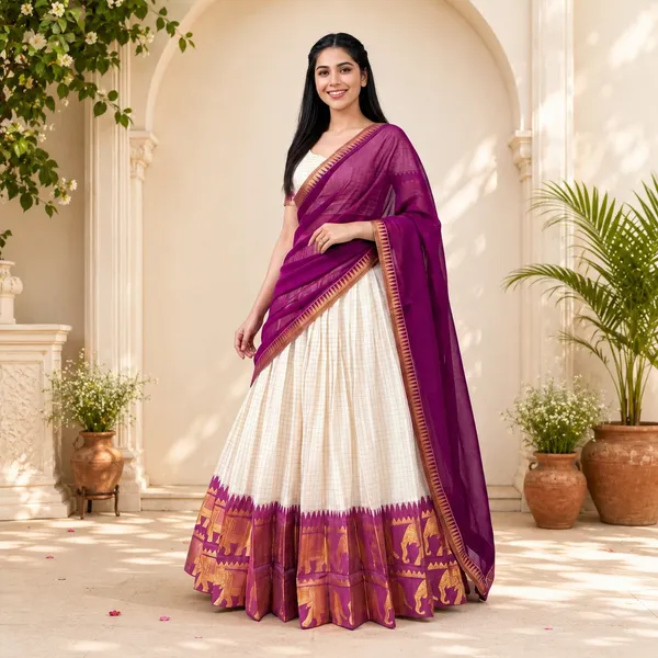 Off-White_&_Purple_Poly_Cotton_Lehenga_Choli_For_Women