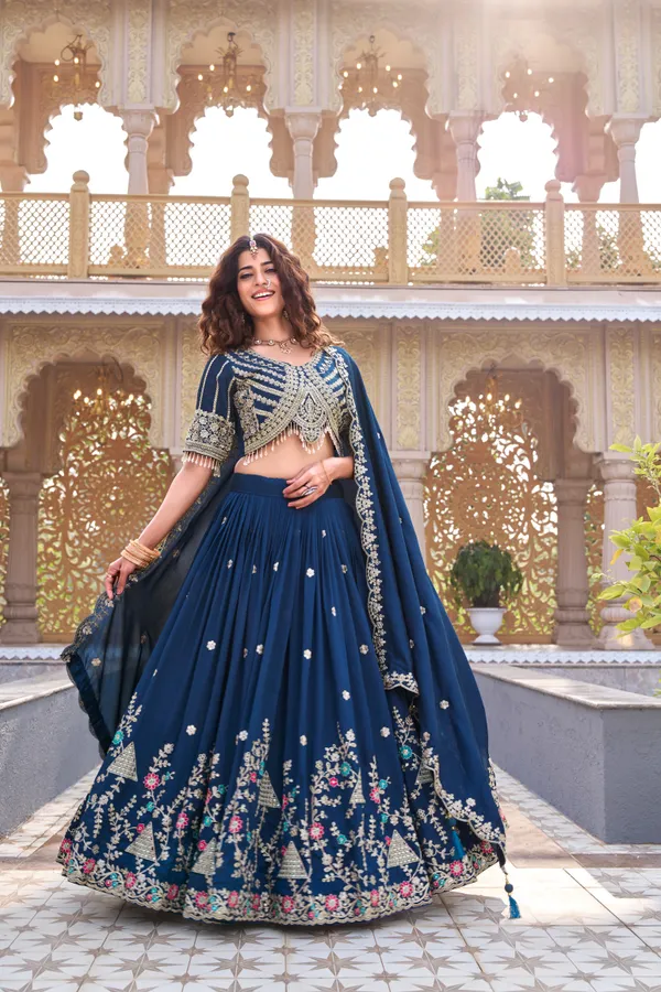 Pink_Pure_Vichitra_Flared_Lehenga_Choli_For_Women