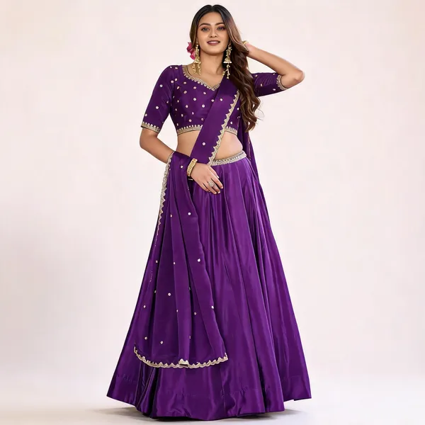 Purple_Chinnon_Mirror_Work_Lehenga_Choli_For_Women