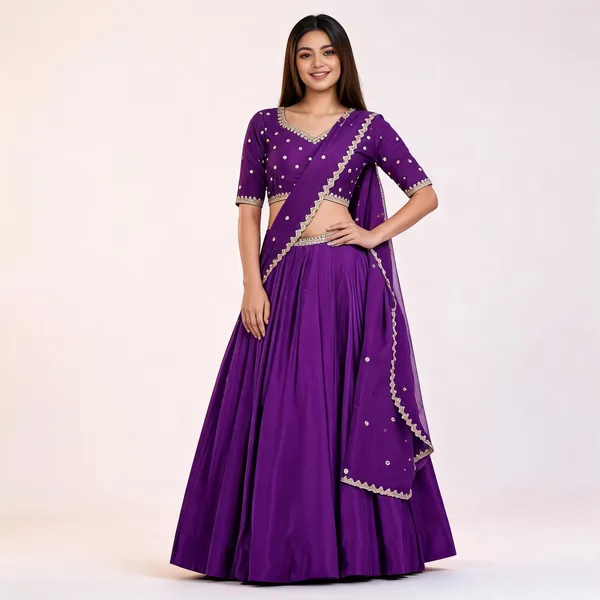 Purple_Chinnon_Mirror_Work_Lehenga_Choli_For_Women