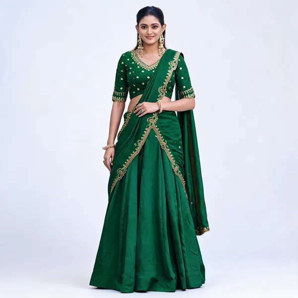 Green_Nc_Silk_Lehenga_Choli_For_Women