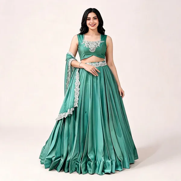 Turquoise_Rangoli_Silk_Embroidered_Lehenga_Choli_For_Women