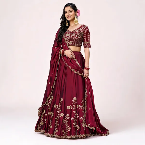 Maroon_Rangoli_Silk_Lehenga_Choli_For_Women
