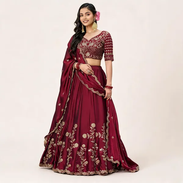 Maroon_Rangoli_Silk_Lehenga_Choli_For_Women