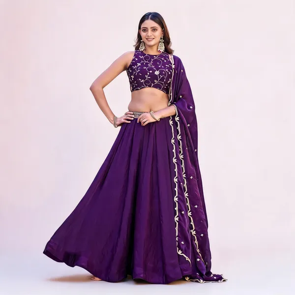 Purple_Fendi_Embroidered_Lehenga_Choli_For_Women