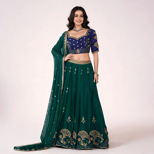 Green_&_Blue_Rangoli_Silk_Embroidered_Lehenga_Choli_For_Women
