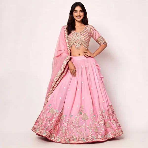 Pink_Pure_Vichitra_Flared_Lehenga_Choli_For_Women