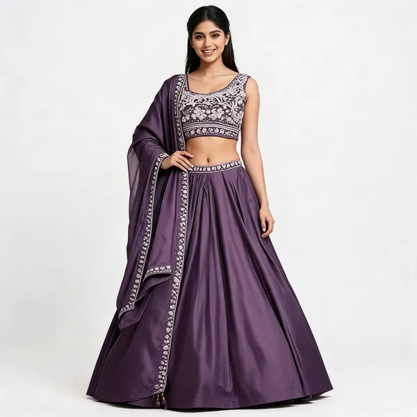 Lavender_Pure_Rangoli_Silk_Flared_Lehenga_Choli_For_Women