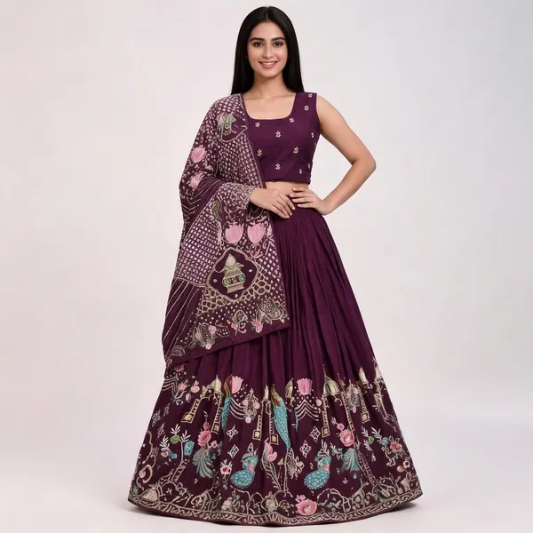 Purple_Pure_Vichitra_Embroidered_Lehenga_Choli_For_Women