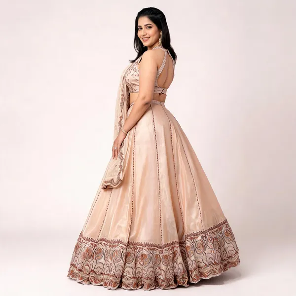 Peach_Spider_Crush_Embroidered_Lehenga_Choli_For_Women
