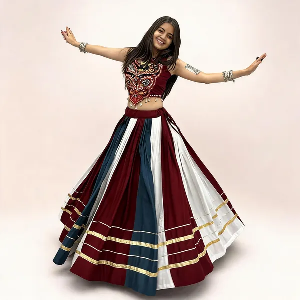 Multicolor_Rayon_Cotton_Flared_Lehenga_Choli_For_Women