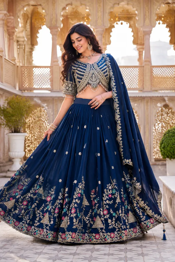 Pink_Pure_Vichitra_Flared_Lehenga_Choli_For_Women