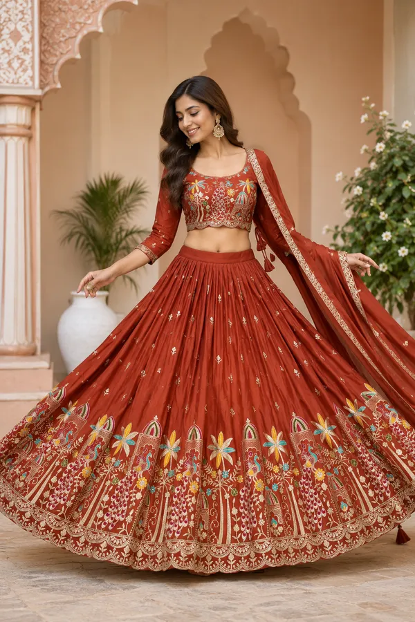 Purple_Pure_Crepe_Peacock_Embroidered_Lehenga_Choli_For_Women