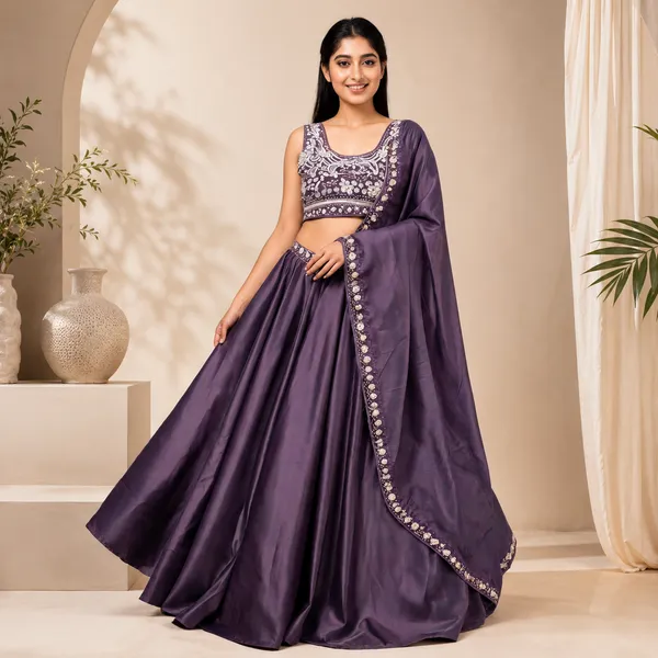 Lavender_Pure_Rangoli_Silk_Flared_Lehenga_Choli_For_Women