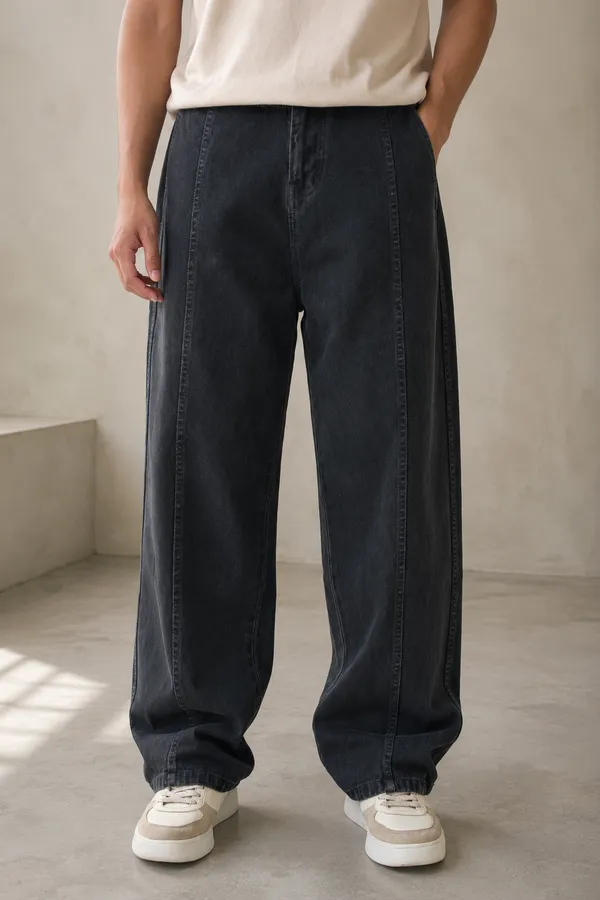 Carbon_Black_Cotton_Baggy_Straight_Fit_Jeans_For_Men