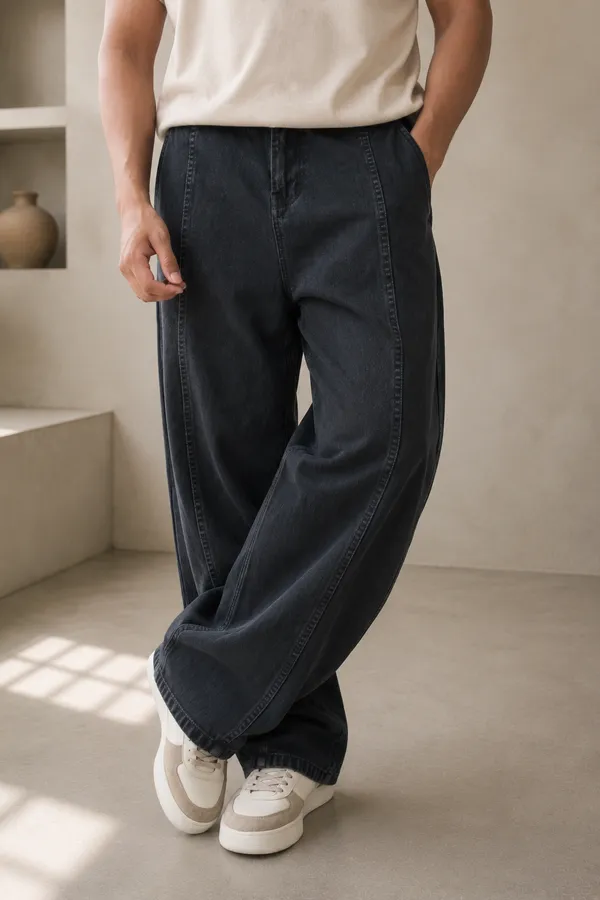 Carbon_Black_Cotton_Baggy_Straight_Fit_Jeans_For_Men