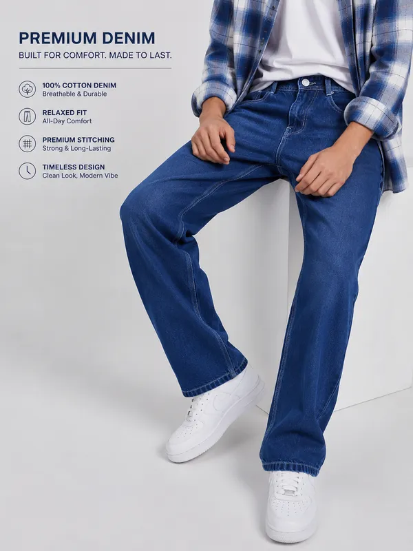 Blue_Cotton_Relaxed_Loose_Fit_Jeans_For_Men