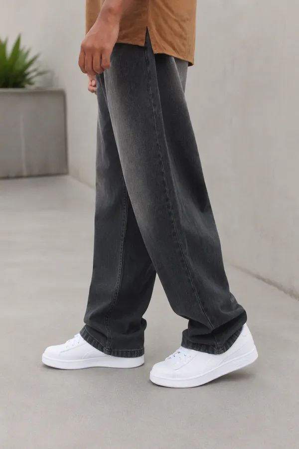 Charcoal_Grey_Cotton_Baggy_Fit_Jeans_For_Men