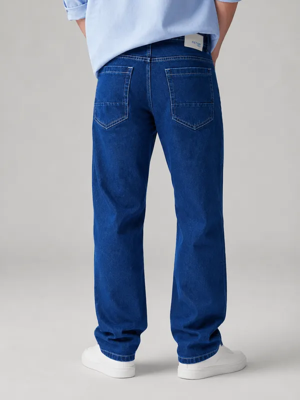 Blue_Cotton_Relaxed_Straight_Fit_Jeans_For_Men