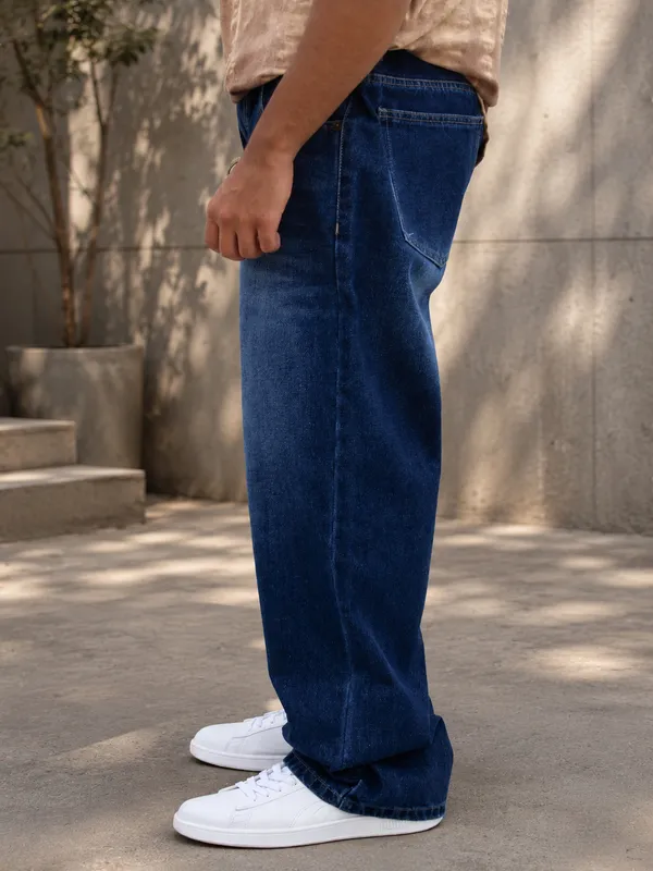Blue_Cotton_Straight_Fit_Jeans_For_Men