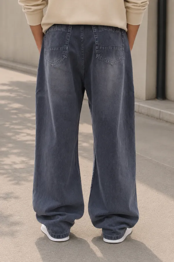 Deep_Indigo_Cotton_Baggy_Fit_Jeans_For_Men