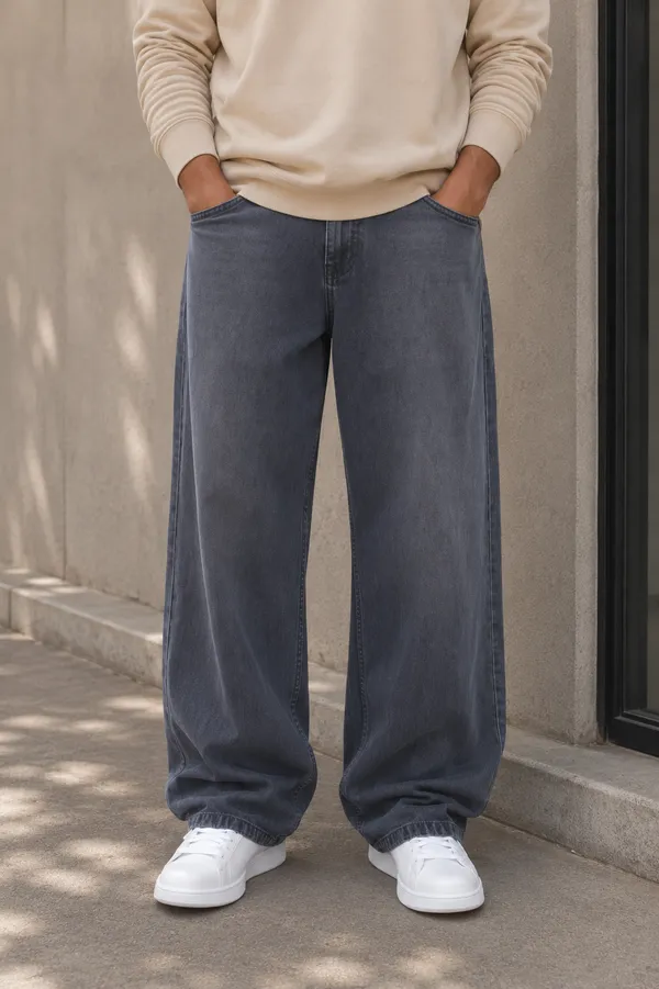 Deep_Indigo_Cotton_Baggy_Fit_Jeans_For_Men