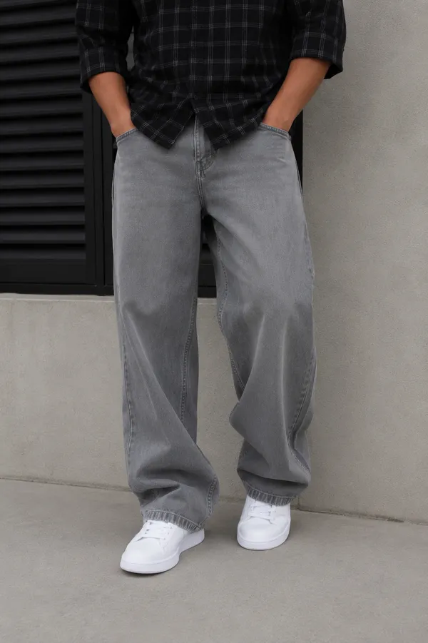 Smoke_Grey_Cotton_Baggy_Fit_Jeans_For_Men