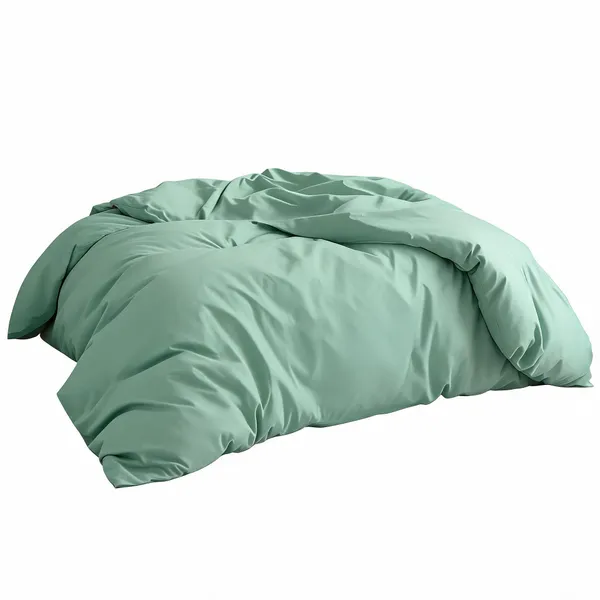 Sage_Green_330Tc_100%_Pure_Cotton_Satin_+_300Gsm_Filling_With_Non-Woven_King_Size_Heavy_Comforter_For_Bedding