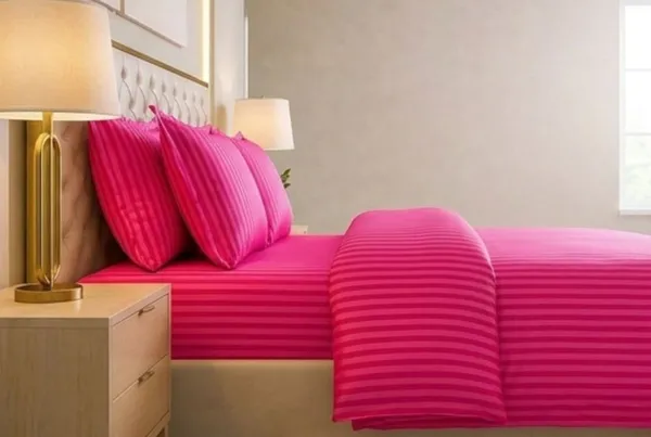 Cotton_Kool_210TC_Pure_Cotton_Sattin_Stripes_Hot_Pink_King_Size_Bedsheet_With_2_Pillow_Covers