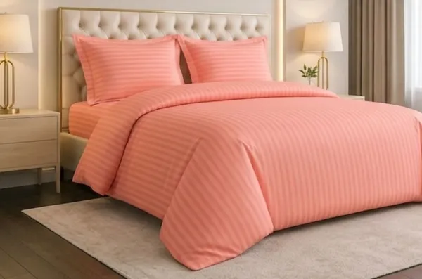Peach_Cotton_Bedsheet_For_Bedding