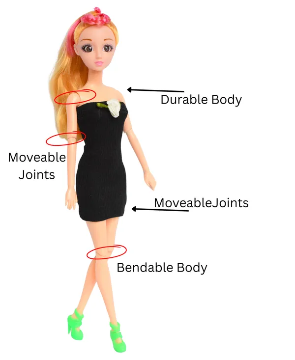 28_CM_Fashion_Doll_Toy_–_Beautiful_Hair_&_Premium_Dress_for_Kids_-_Moveable_Joints
