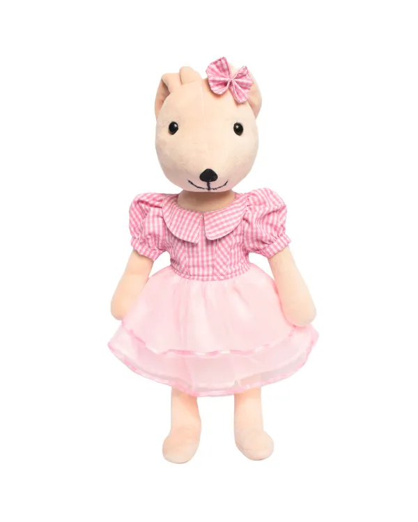 Soft_Toy_Plush_Doll_-_Pink_Checkered_Dress_|_Soft_Plush_Toy_For_Kids_