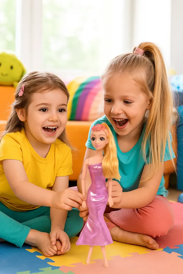 28_CM_Fashion_Doll_–_Long_Hair_&_Shimmery_Purple_Dress_for_Kids