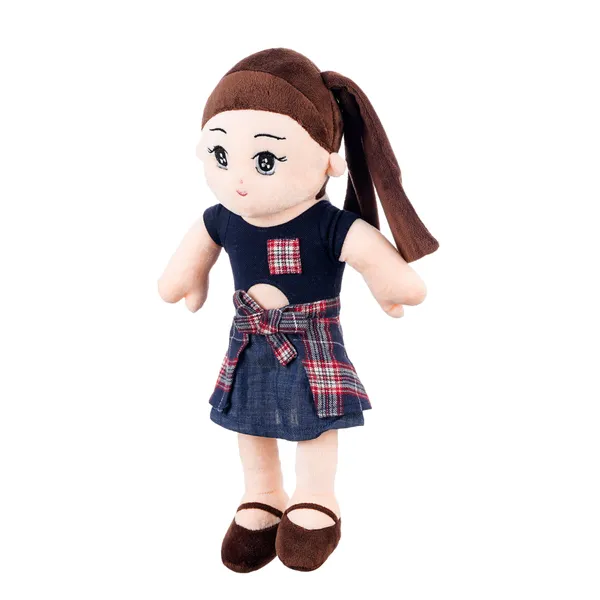 Soft_Plush_Doll_-_Navy_Checkered_Dress_|_45_CM_Soft_Doll_For_Kids