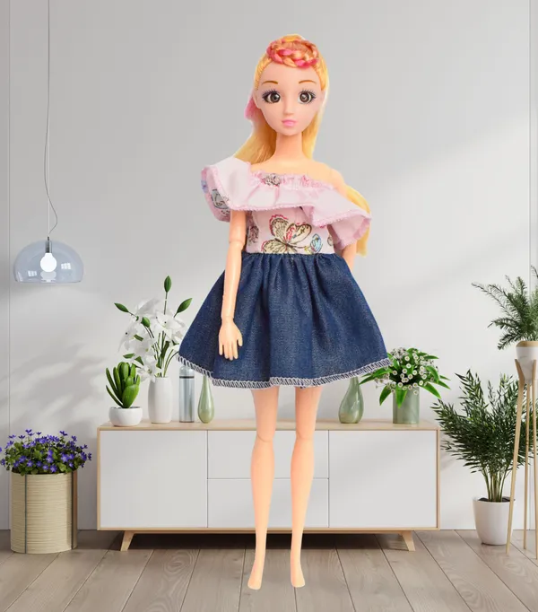 28_CM_Girl_Fashion_Doll_–_Beautiful_Hair,_Fashionable_Dress_|_Dress-Up_Doll_for_Girls