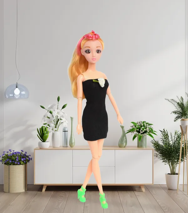 28_CM_Fashion_Doll_Toy_–_Beautiful_Hair_&_Premium_Dress_for_Kids_-_Moveable_Joints